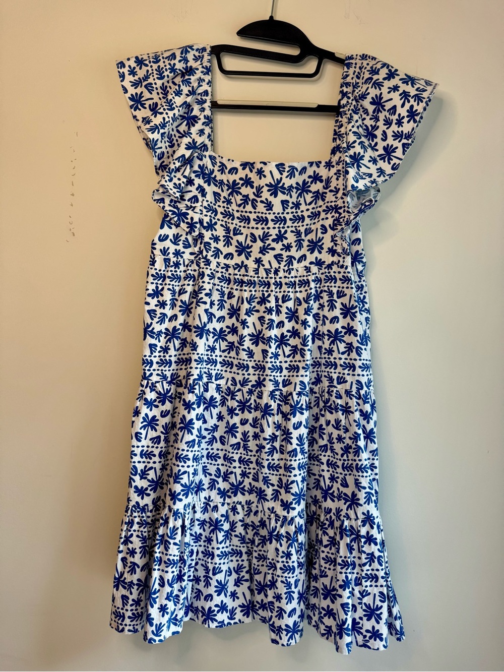MINKPINK White Sundress with Blue Floral Print